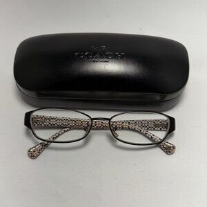 Coach Satin Black Eyeglasses - Frames Only